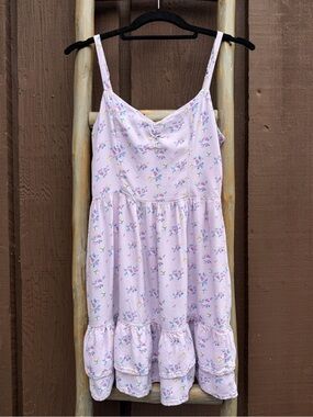 Hollister Babydoll Sundress Fairy Coquette Lavender XS Y2K Cottagecore